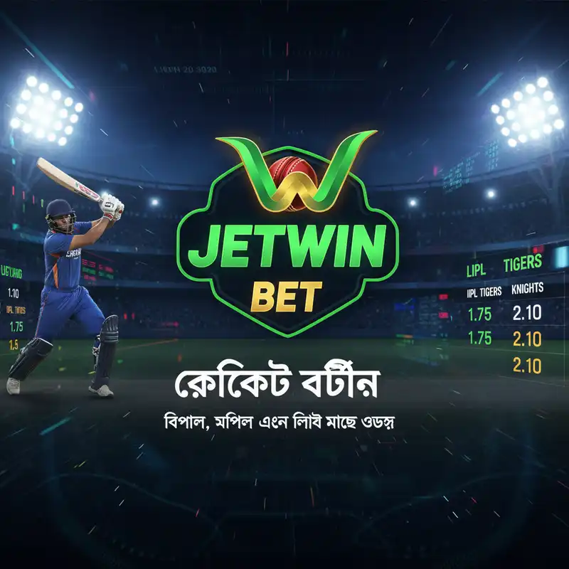 Jetwin Bet ক্রিকেট বেটিং ব্যানার